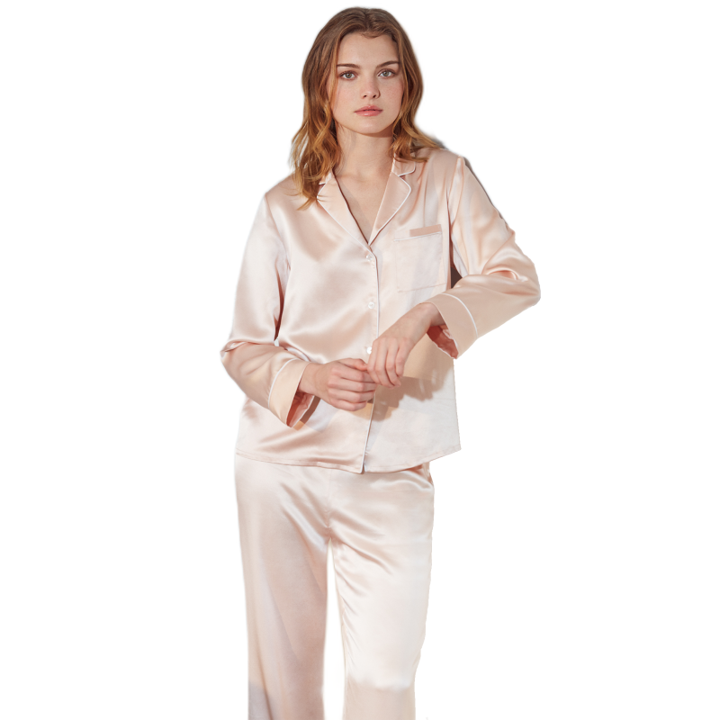 Wholesale 19 Momme Elegant Short Silk Pajamas Set - China Sexy Silk  Sleepwear and Silk Nightgown price