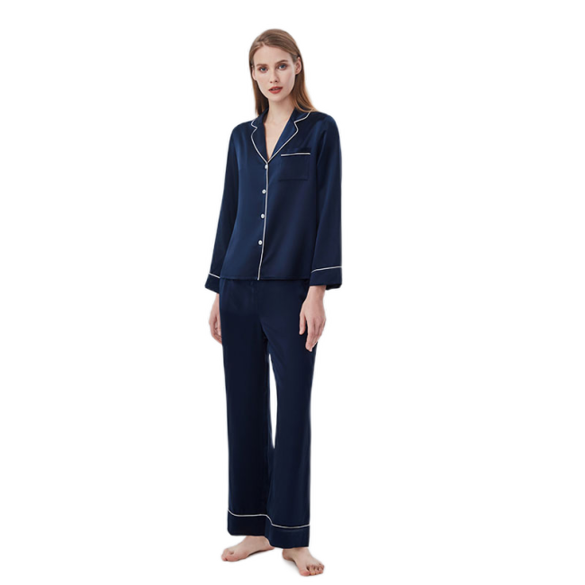 Pyjama en soie Momme 19/22 personnalisé avec votre propre logo ou dessins