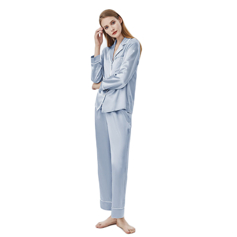 Pijama de seda Momme 19/22 personalizado com seu próprio logotipo ou desenhos