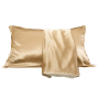 Funda de almohada de seda de morera y satén de imitación de seda Funda de almohada con cierre de sobre