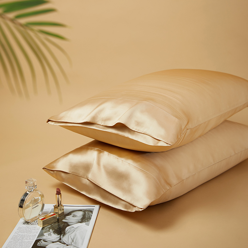 Commerce de gros 30 Momme Taie d'oreiller enveloppe en soie pure durable pour l'acné