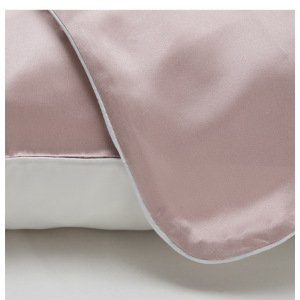 Funda de almohada de poliéster y seda satinada suave y económica personalizable con logotipo bordado