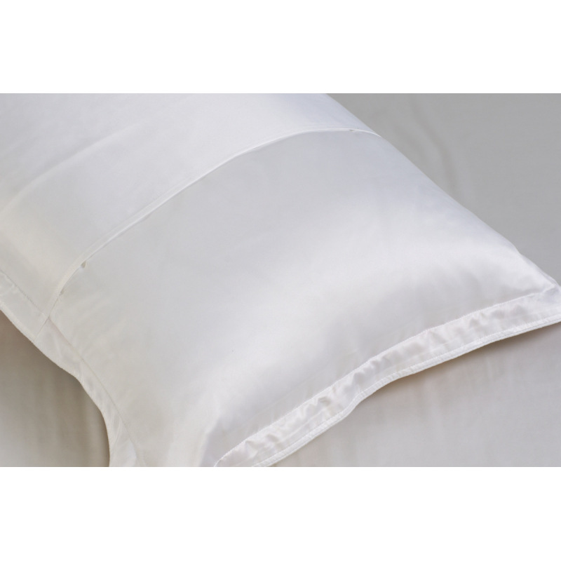 Seda del lado A y funda de almohada de seda imitada del lado B para regalo y promoción Acepta personalización
