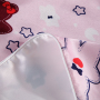 Funda de almohada de imitación de seda y seda impresa personalizada con patrón de dibujos animados