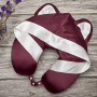Подушка для путешествий в форме кошки U-образная шелковая подушка для шеи с капюшоном