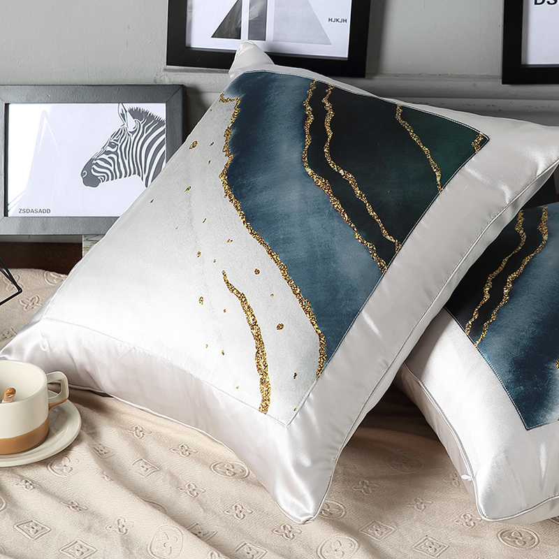 家のホテルの注文の印刷されたデザインの枕カバーのための絹のソファーのクッション カバー