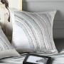 Capa de almofada de sofá de seda para hotel em casa com designs personalizados impressos fronha