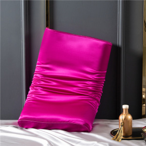 Atacado fronhas de cama de seda personalizadas para travesseiro de látex 40x60cm