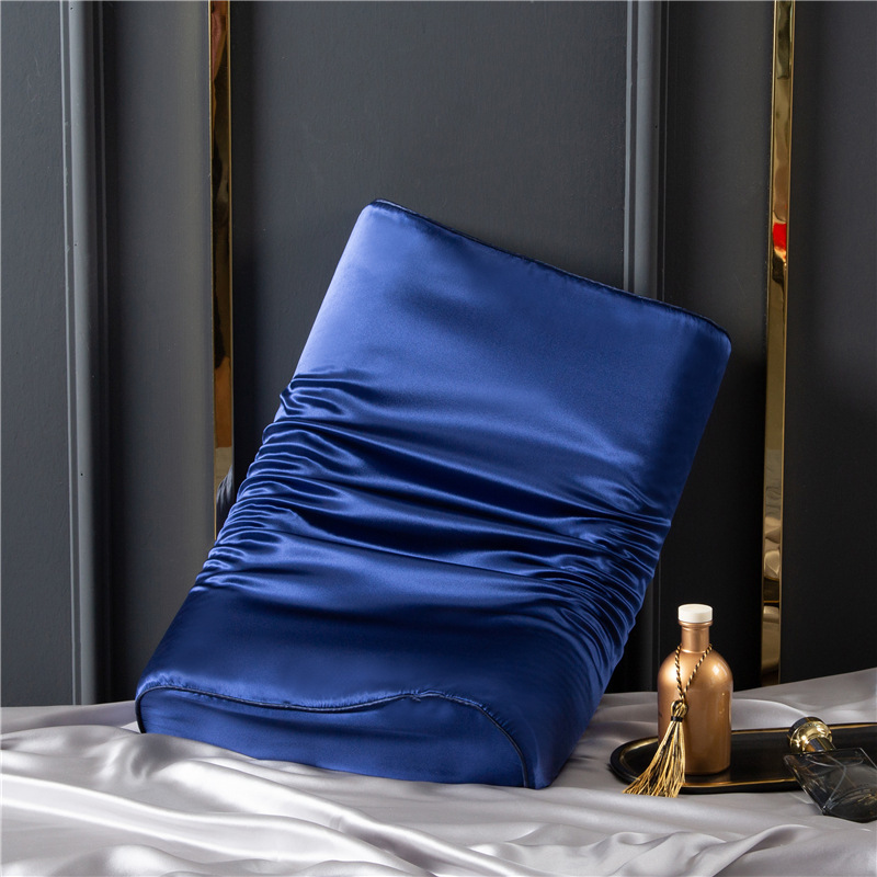 Taies d'oreiller de lit en soie personnalisées en gros pour oreiller en latex 40x60cm