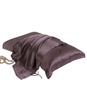 Toalha almofada de seda personalizada barata por atacado 19 ou 22 Momme fácil de amarrar