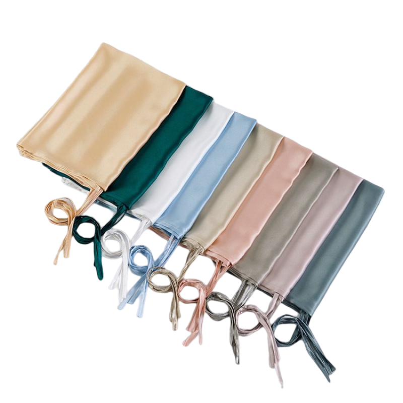 Дешевая оптовая продажа Custom19 or22 Momme Silk Pillow Towel Easy to Tie