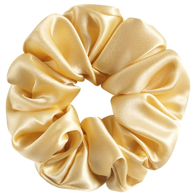 Scrunchies de satén de seda grande de gran tamaño para niña de alta calidad para el cabello