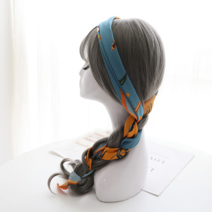 Шелковые треугольные шарфы с завязками для волос Twilly для многофункционального использования