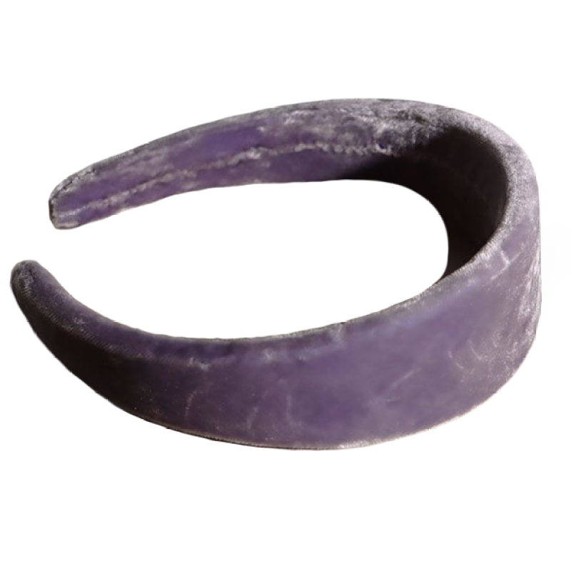 Whoesale Luxury Silk Velvet Fabric Covered Wide Stirnband