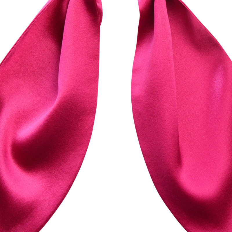 Bandes de cheveux en soie de couleur contrastée Chouchous avec des queues en forme d'oreilles de lapin