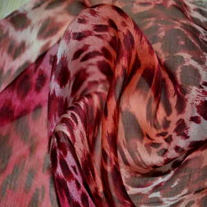 Tecidos de seda paj com impressão personalizada