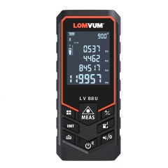 LOMVUM Bluetooth USB carga 120 metros LV88U medidor de distancia láser de mano telémetro Digital herramientas de medición