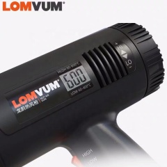 Pistola de calor eléctrica LOMVUM, soplador de temperatura, pantalla digital ajustable, pistolas de aire caliente profesionales