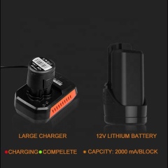 LOMVUM 2.0 Ah batterie au Lithium impact magnétique outil électrique Portable boîtier en plastique BMC perceuse électrique sans brosse