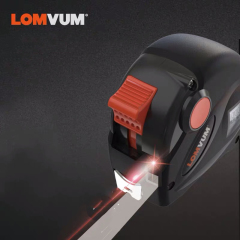 LOMVUM Einfach zu bedienendes Laser-Distanzband 2-in-1-Laserbandmaß
