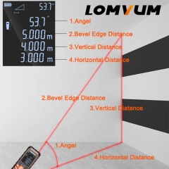 Detector de medición LOMVUM LV66U 40M Medidor de distancia del telémetro láser