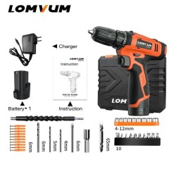 Lomvum small mini electric tools cordless impact drill set