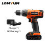 LOMVUM 20V Trigger Switch Power Tools 35Nm Cordless Drill Machine with Drill Bits and Sockets