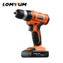 LOMVUM Power Tools With Impact Function Portable Cordless Battery Electric Drill