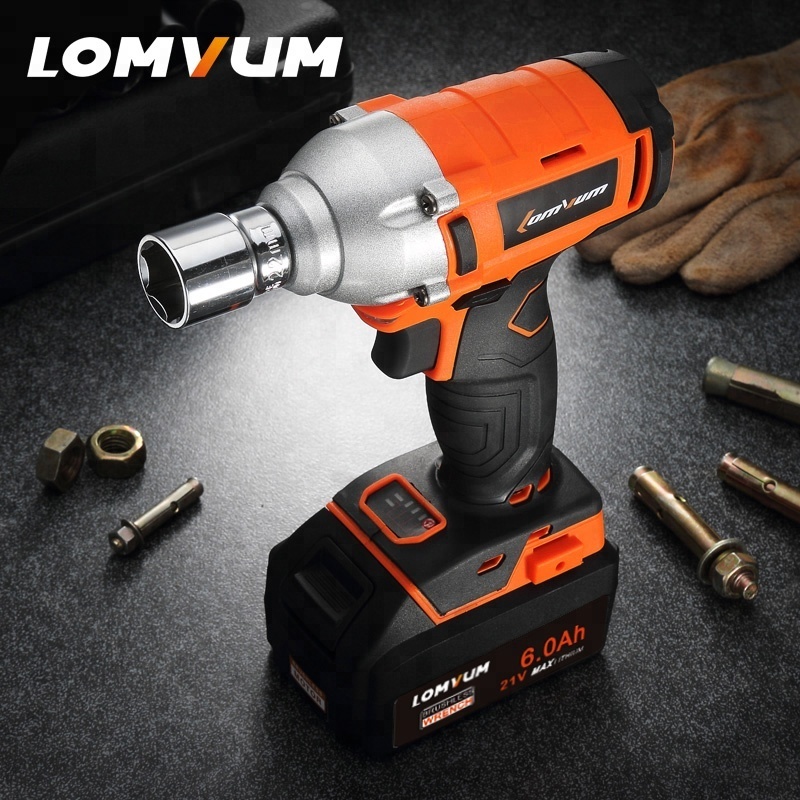 320 NM 280 NM Switch Brushless Motor Electric Cordless Impact Wrench With LED Light