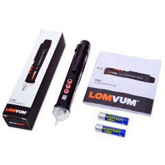 LOMVUM Electric Tester Pen Dual Voltage Tester Detector de voltaje sin contacto AC 12V-1000V con linterna LED