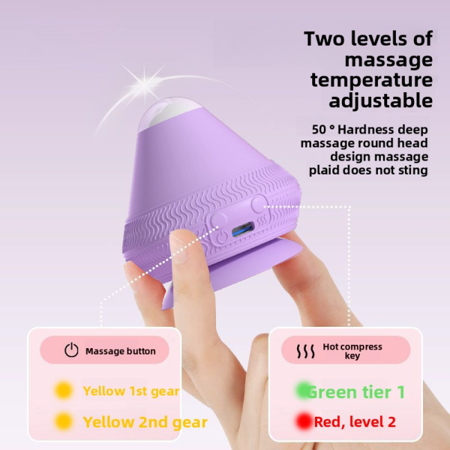 Silicone Hot Compress Massager