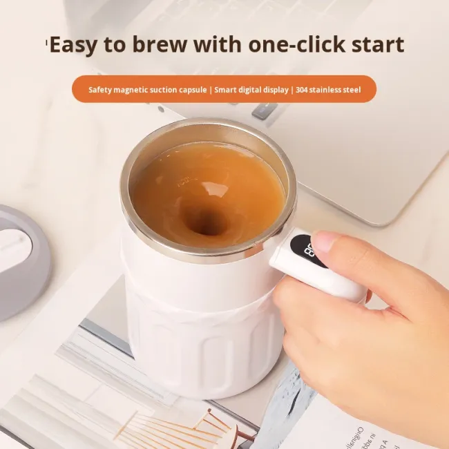 Automatic Stirring Coffee Cup