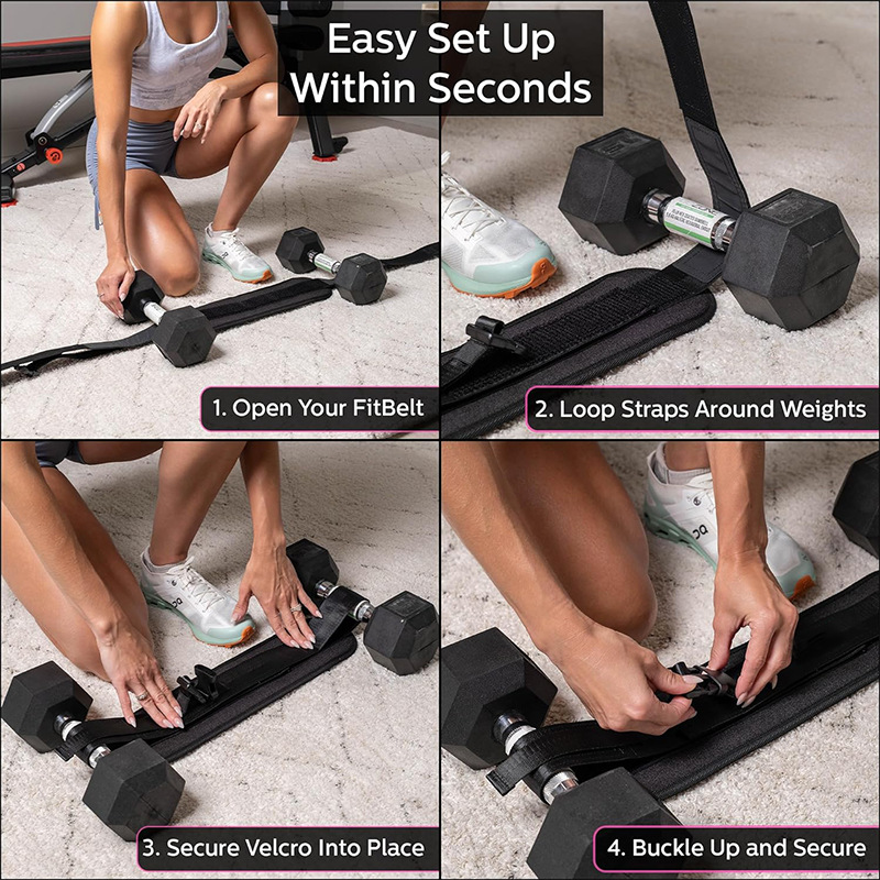 Hip dumbbell training belt