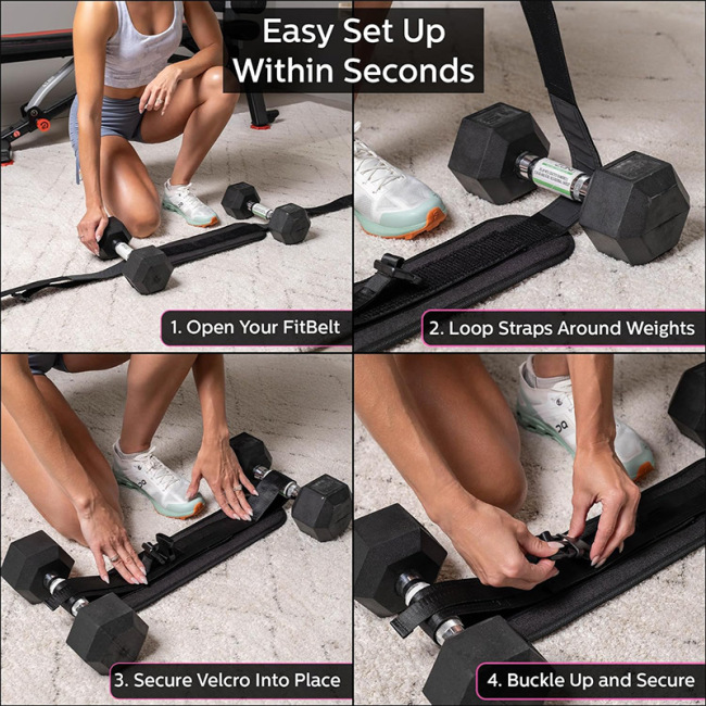 Hip dumbbell training belt