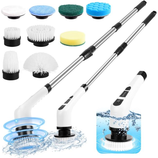7-In-1 Multifunction Cordless Kitchen & Bathroom Cleaning Brush 7-In-1 Multifunction Cordless Kitchen & Bathroom Cleaning Brush