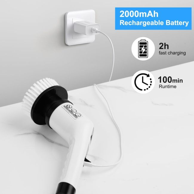 7-In-1 Multifunction Cordless Kitchen & Bathroom Cleaning Brush