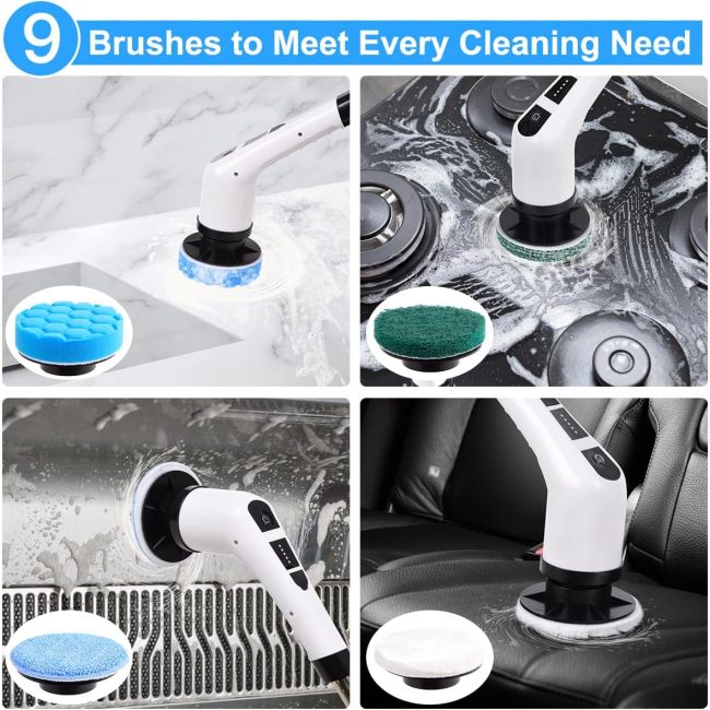 7-In-1 Multifunction Cordless Kitchen & Bathroom Cleaning Brush