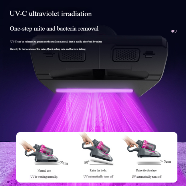 cordless Dust Mite Removal Mattress Vacuum Cleaner