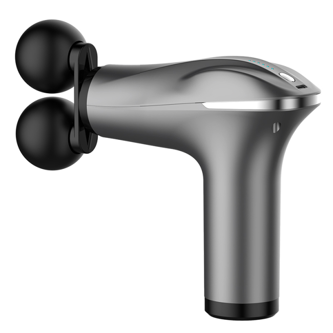 Hand-Held Double-Headed Fascial Gun