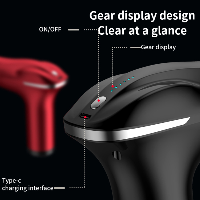 Hand-Held Double-Headed Fascial Gun