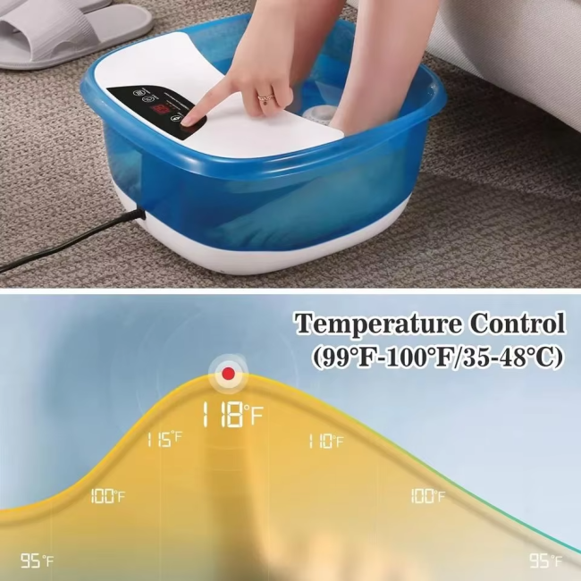 Portable Collapsible Foot Spa Bath Folded Footbath Massager