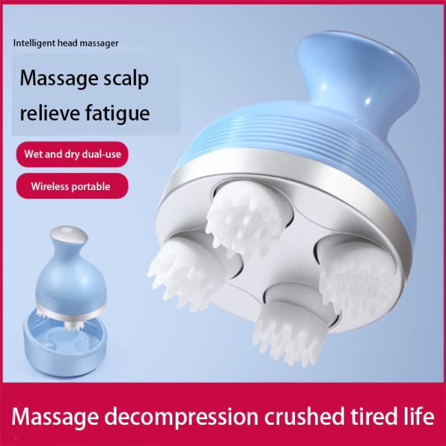 Deep Tissue Kneading and Vibrating Feature Head Scalp Massager
