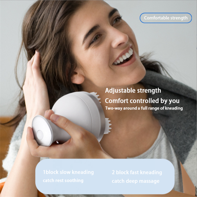 Deep Tissue Kneading and Vibrating Feature Head Scalp Massager