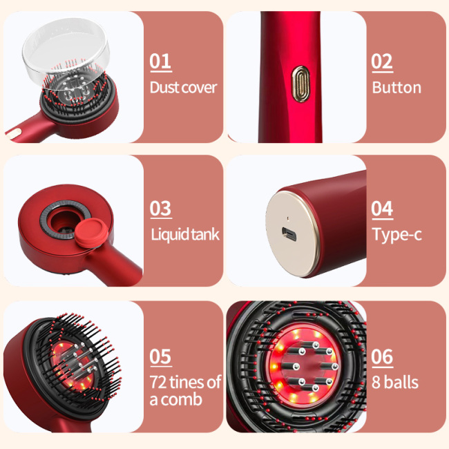 electric Hair Oil Applicator And Scalp Massager