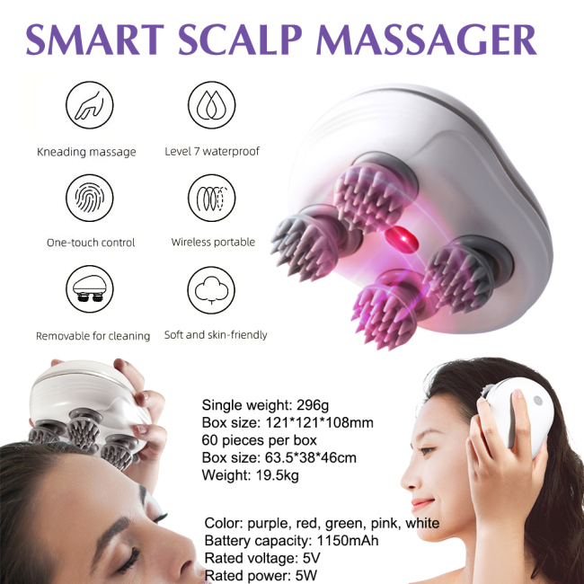 Electric Head Vibration Scalp Massager