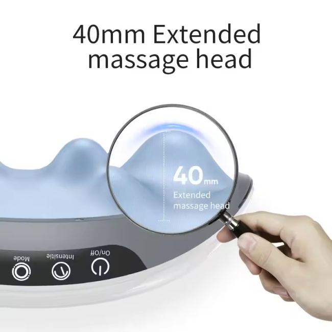 Five-Speed Intensity Wireless Charging Abdominal Waist Massager with Red Light and Hot Compress Vibration Mode