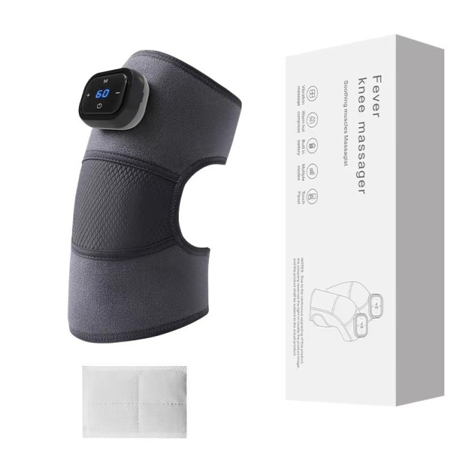 wireless Heated Knee Massager Polyester Knee Pads For Pain Relief