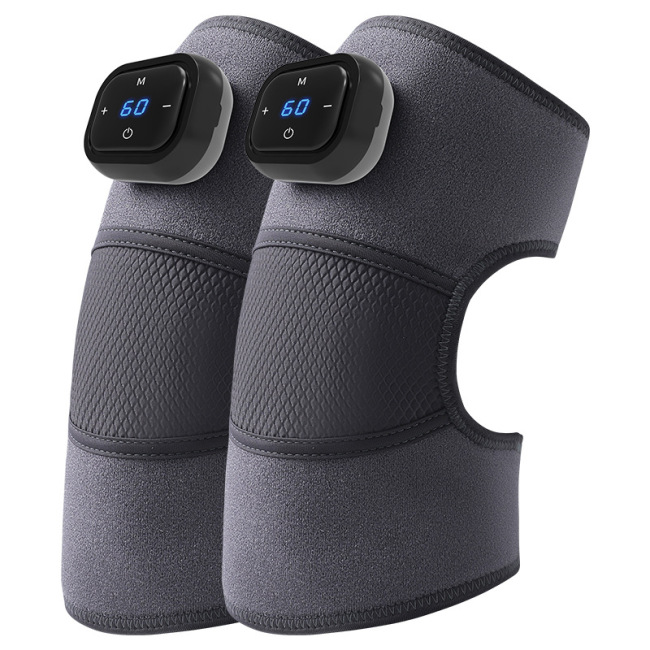 wireless Heated Knee Massager Polyester Knee Pads For Pain Relief