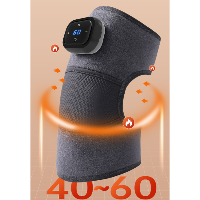 wireless Heated Knee Massager Polyester Knee Pads For Pain Relief
