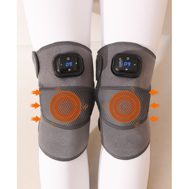 wireless Heated Knee Massager Polyester Knee Pads For Pain Relief